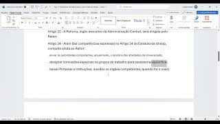 Opine sobre esta gravação de tela REGIMENTO GERAL DA UNESP [upl. by Llewoh]