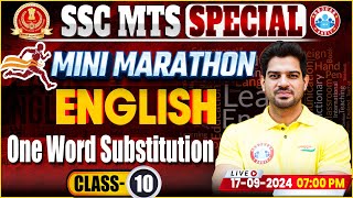 SSC MTS English Classes 2024  One Word Substitution in English SSC MTS  MTS English By Sanjeev Sir [upl. by Yggam]