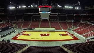 Kohl Center floor gets a fresh look [upl. by Gwen]