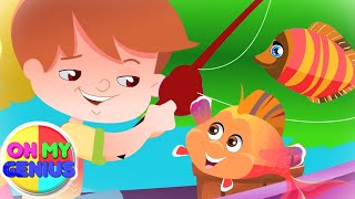 12345 Once I Caught A Fish Alive  Counting Song For Kids  Nursery Rhymes For Children [upl. by Aihsal765]