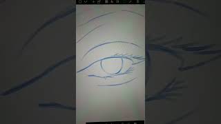 I draw eyes by outlining the photo of the eye then I move the eyelid up amp then ink amp add color☺️✍🏾 [upl. by Honeyman]