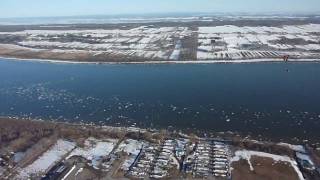 Vol de fin dhiver à Québec paramoteur paramotormp4 [upl. by Kolk]