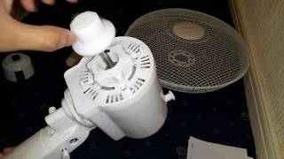 Goodmans 16quot Oscillating Pedestal Fan Unboxing [upl. by Dannica]