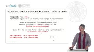 Teoría del enlace de valencia Estructuras de Lewis Ejercicio práctico  21101  UPV [upl. by Amos]