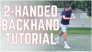 How to Hit the Two Handed Backhand  Tennis Technique [upl. by Onaivatco]