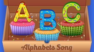 Alphabets Cupcakes Song  ABC Song  Alphabets songs for children [upl. by Akihsat]