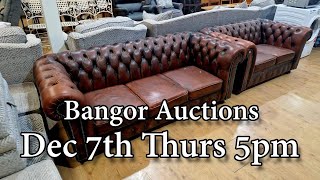 Bangor Auction Preview  December 7th  Thursday  5pm [upl. by Annaegroeg]