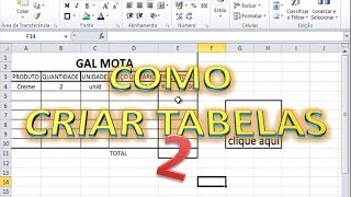 COMO CRIAR PLANILHAS NO EXCEL 2 [upl. by Alemahs]