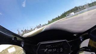 Onboard Marvin Fritz  TUNER GP 2019 Hockenheimring 142  Yamaha Klein R1 [upl. by Nal]