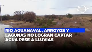 Río Aguanaval arroyos y lagunas no logran captar agua pese a lluvias [upl. by Aihsenot]