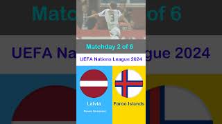 UEFA Nations League 202425  Latvia V Faroe Islands  Matchday 2 uefanationsleague latvia faroes [upl. by Martyn]