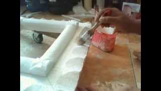 COATING STYROFOAM HARD AND STRONG part 1 [upl. by Notsruht]