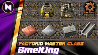 Simple Tileable EARLY SMELTING Designs  Factorio 018 TutorialGuideHowto [upl. by Raddy]