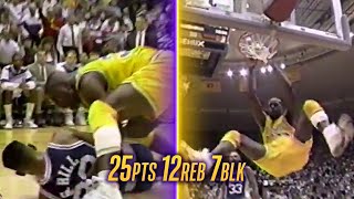 Classic Duel Shaq vs Laettner [upl. by Aicilak986]