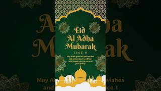 Eid AlAdha Mubarak Significance Traditions and Celebration shorts eid islam eidmubarak [upl. by Allemaj250]