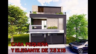 CASA DE 75 X15 CON DISTRIBUCIÓN IDEAL [upl. by Leander607]