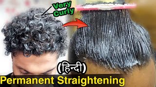 Hair Straightening  Smoothening  Rebounding of Loreal X tenso Smoothening Full Tutorial 2021 [upl. by Aneet486]