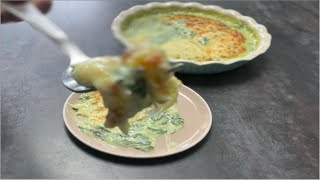 Ive never eaten such delicious Creamed spinach gratin [upl. by Ahsinod]