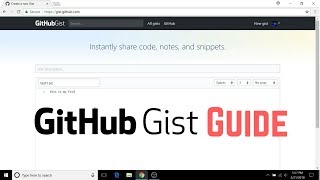 How to Use Gists Github [upl. by Coy]