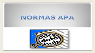 NORMAS APA SEXTA EDICIÓN 2014 [upl. by Teece]