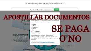 Apostillar en Venezuela se paga o no [upl. by Nnahtebazile]