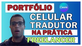 Portfólio Freelancer de Tradutor no Celular com Canva  Freelancer Flavio Santos [upl. by Constantin]