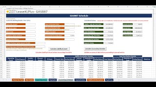 Lease Accounting Excel Solution for Finance IFRS16 and GASB87 Partial terminationImpairment [upl. by Tteraj]