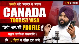 QA How to apply for Canada Visitor Visa 2024  Canada Tourist Visa Update 2024  Touristal india [upl. by Rechaba678]