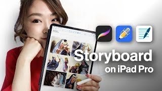 A MUST SEE How to Draw a Storyboard on iPad Pro [upl. by Weitzman]