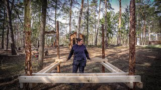 Stelzenhaus Fundament  Outdoor Spielplatz selber bauen [upl. by Attelra645]