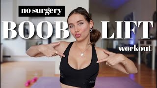 how to naturally LIFT amp FIRM your BUST  No SURGERY Perky Chest Lift Workout [upl. by Arries791]