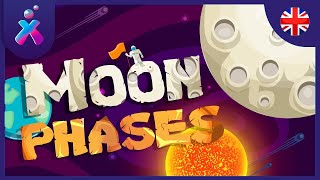 Moon Phases  Educational Videos for Kids [upl. by Constantine213]