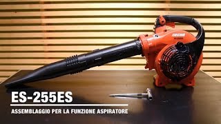 VIDEO TUTORIAL SOFFIATORE ASPIRATORE ECHO ES255ES [upl. by Enidlarej417]