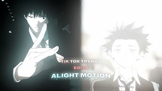 TikTok Trends Anime Edits Presets  Alight Motion [upl. by Liggett]