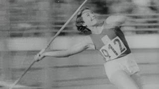 Dana Ingrová Wins Womens Javelin Gold  Helsinki 1952 Olympics [upl. by Dincolo]