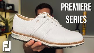 FootJoy Premiere Series Golf Shoes  In Hand FIRST LOOK [upl. by Rellim763]