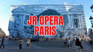 JR Arts New Project At The Opera Building In Paris A Closer Look [upl. by Simone78]