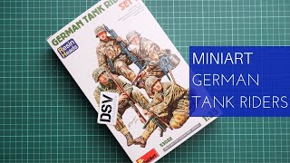 Miniart 135 German Tank Riders Set 1 53022 Review [upl. by Nitsreik505]