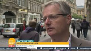 Brendan OHara Wants To End Trident  Good Morning Britain [upl. by Atikal]