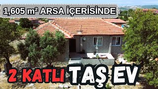 İKİ KATLI TAŞ EV  1605 M2 ARSA İÇERİSİNDE [upl. by Sihonn]