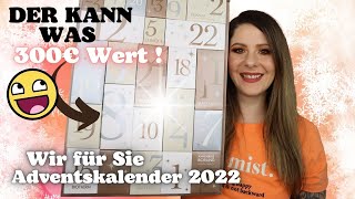 300€ Wert 😱 Wir für Sie Parfumerie ADVENTSKALENDER 2022  Unboxing 24 Türchen [upl. by Yentroc519]