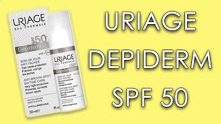 URIAGE DEPIDERM SPF 50  skin test short review amp INCI ingredients [upl. by Anohs261]