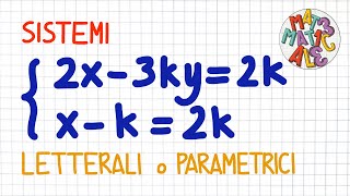 SISTEMI letterali o parametrici  SL80 [upl. by Caswell]