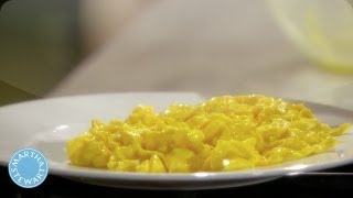 Fluffy Scrambled Eggs  Martha Stewart [upl. by Alakcim]