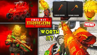 NEW Tracer Pack FULL KIT DRAGON Lunar New Year Bundle 🐲 WARZONE MW3 is it worth 30 [upl. by Atnoved]