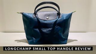 Longchamp Le Pliage Small Top Handle Review  Longchamp Small Tote [upl. by Ceciley]