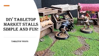 Creating DIY Market Stalls for Tabletop Gaming  Simple and Fun [upl. by Bernat563]