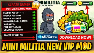 Mini Militia Mod Menu V553  Unlimited Cash amp Coins  Mini Militia Mod Apk 2024 [upl. by Centeno]