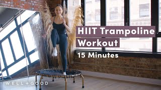 15 Minute LowImpact Rebounder HIIT Workout  Good Moves  WellGood [upl. by Donell]