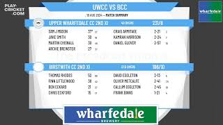 Upper Wharfedale CC 2nd XI v Birstwith CC 2nd XI [upl. by Alesiram]